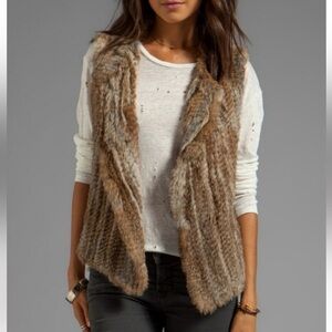 Rudsak Rabbit Fur Vest